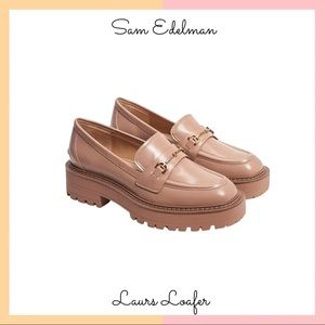 Sam Edelman Chunky Sole Loafers in Brown
